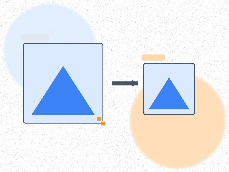 Resize to actual display dimensions before converting